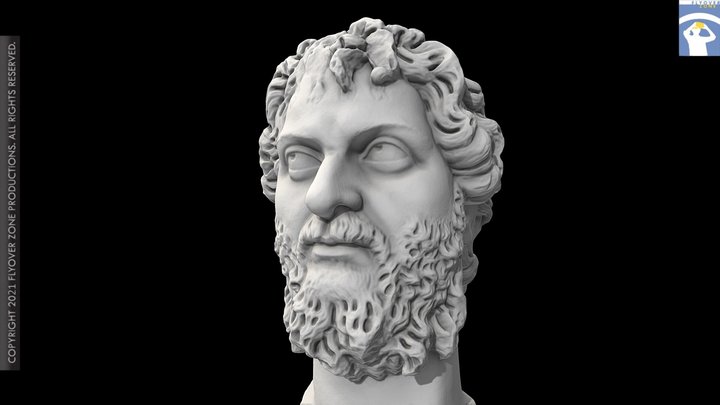 3D rendering of Septimius Severus