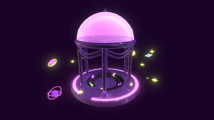 Astral Gazebo | Dreamwave Space Sanctuary 3D Model