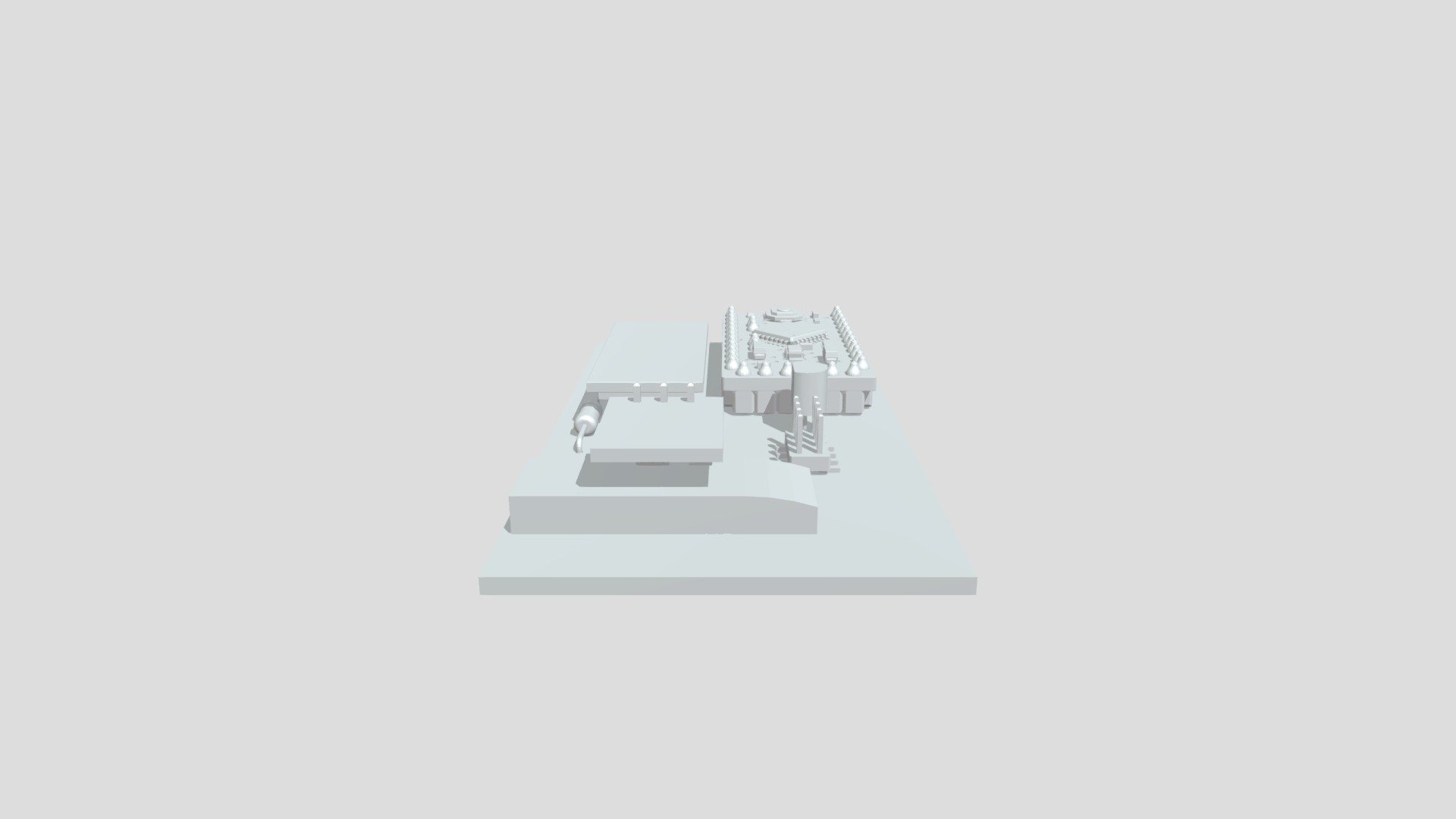 Placa Modelo 3D