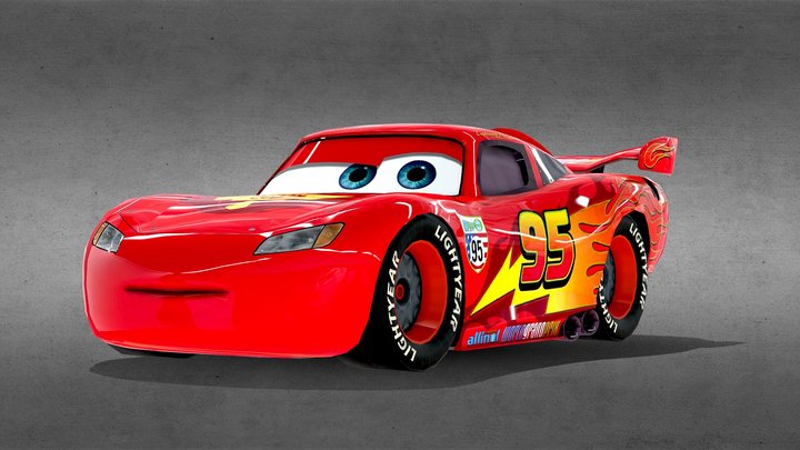 Lightning McQueen (WGP) 3D Model