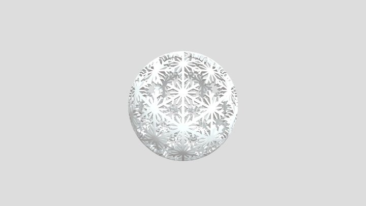 Snowflake Orb 3D Model