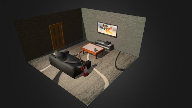 Gaming Room 3D Model