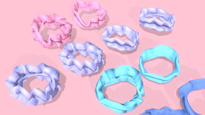 Scrunchies 3D Model