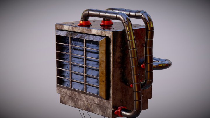Sci-Fi AC Unit Gameready – Modèle 3D gratuit STL