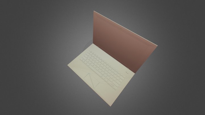 Modern Elegance - 3D Model of a Sleek Laptop 3D Model