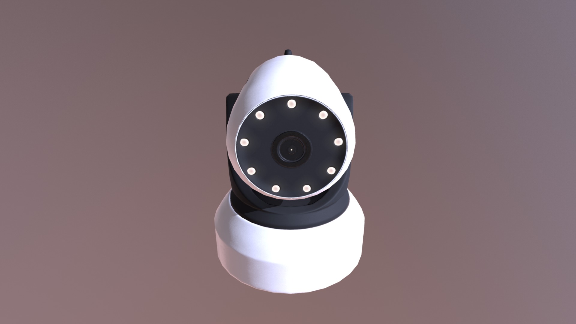 3D model IP PTZ Camera - This is a 3D model of the IP PTZ Camera. The 3D model is about a black and white camera.