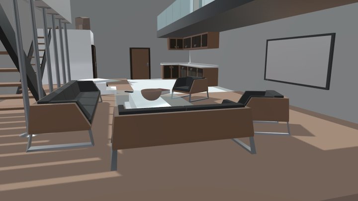 Modern Home V2 3D Model