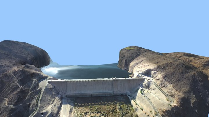King Fahed, Bisha Dam Saudi Arabia 3D Model