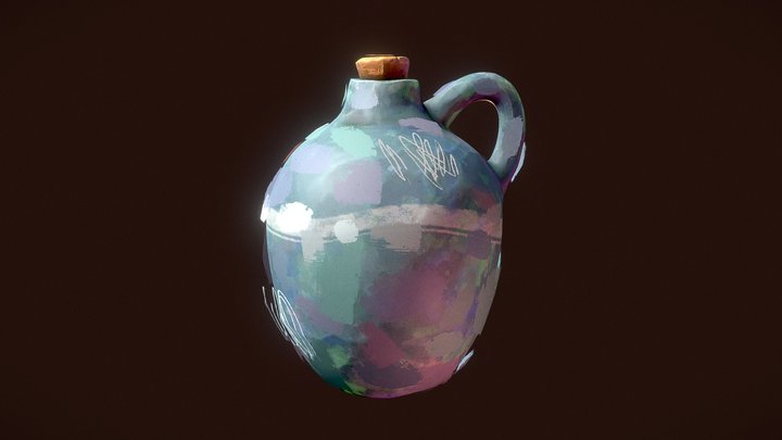 Painterly Vase 3D Model