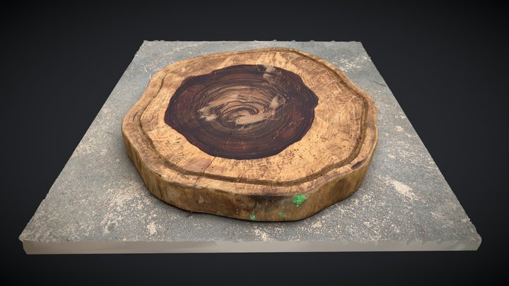 Rustic cutting board 3D Model