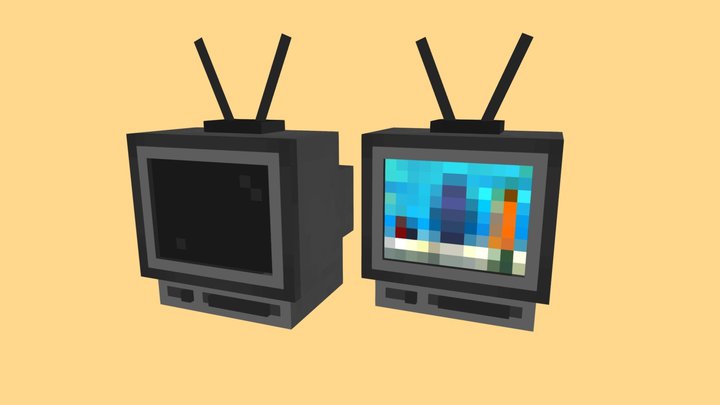 Old Television 3D Model