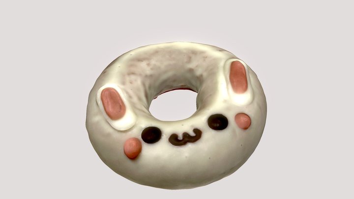 Animal Doughnut of Ikumimama　うさぎ 3D Model