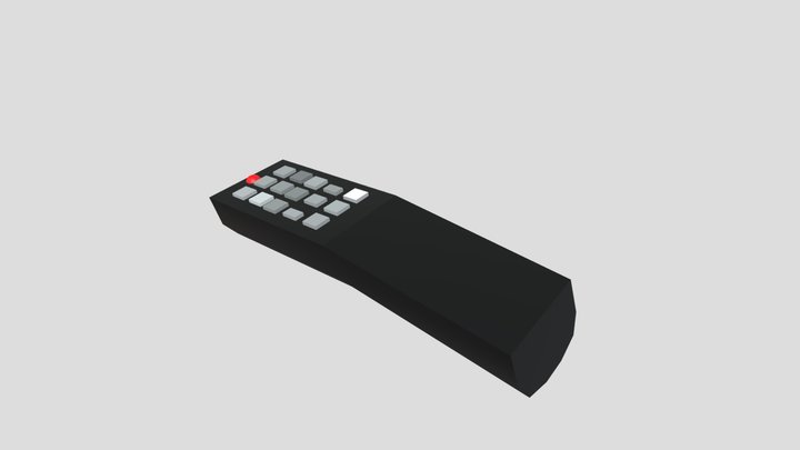Styled Remote Control_lowpoly – Free 3D Model STL