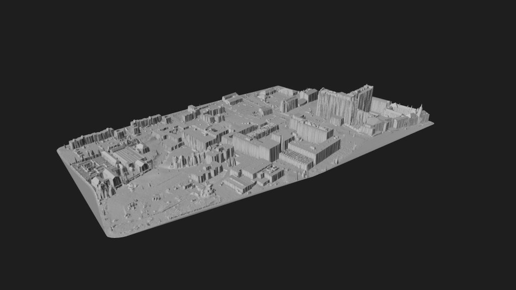 LiDAR of the University of Bradford campus