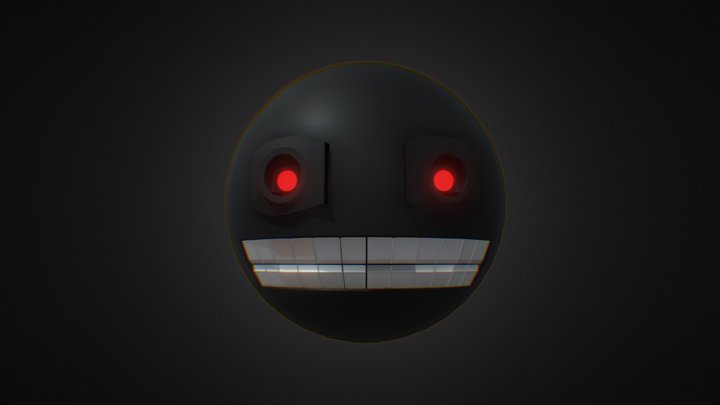 Creepy Robot face 3D Model
