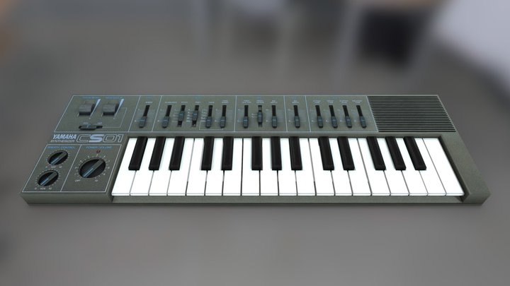 Yamaha CS01 Keyboard 3D Model