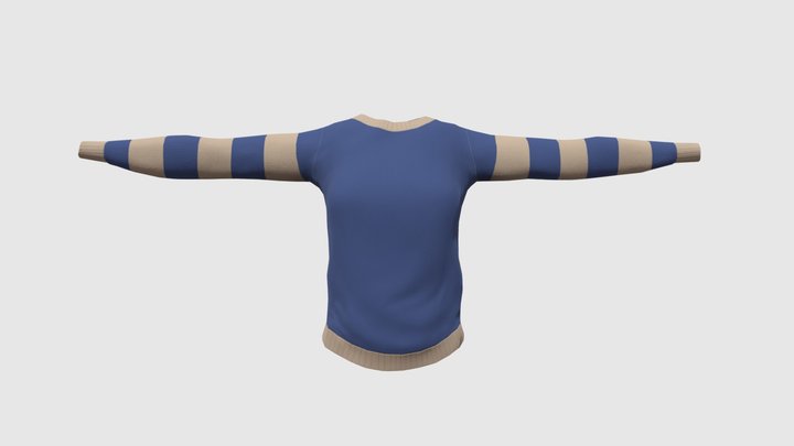 Knitted Sweater 3D Model