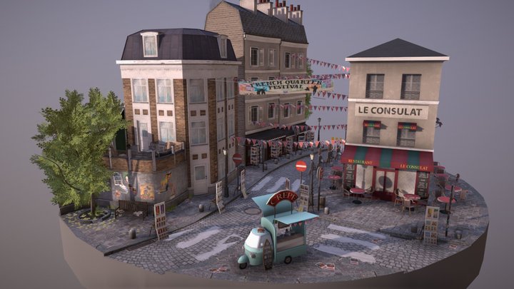 City Scene 3D Model