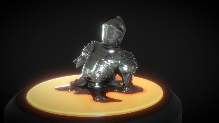 Melting Armor 3D Model