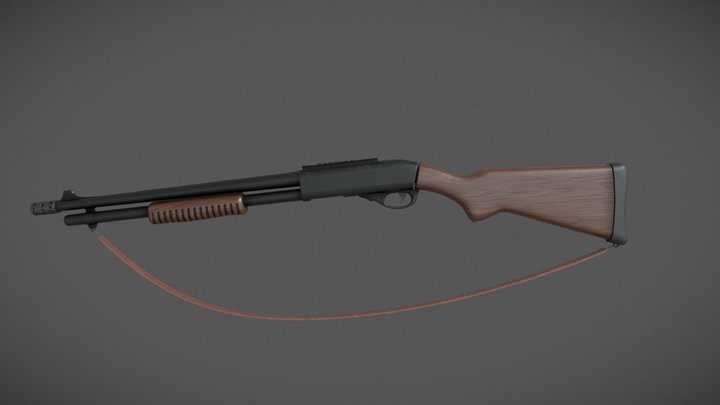 Remington-870 3D Model