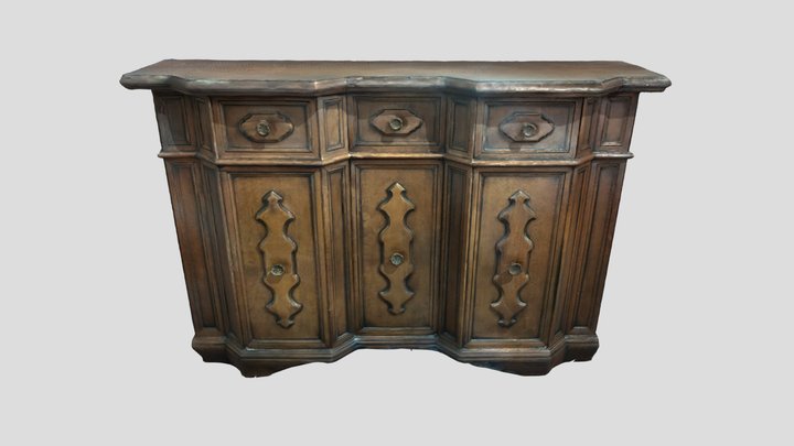 Old Bureau 3D Model