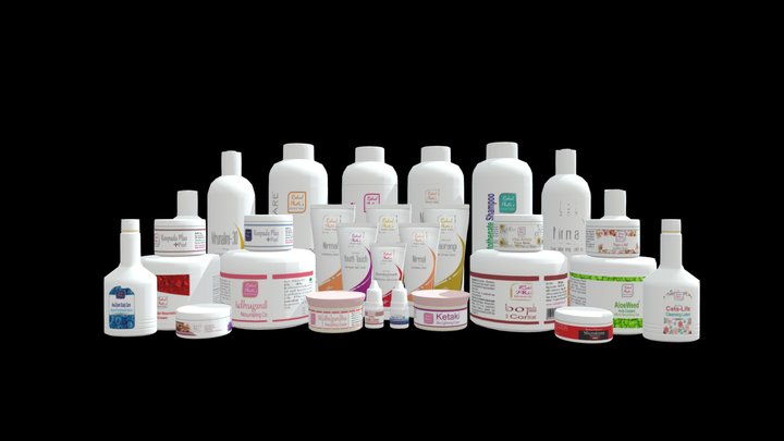 Cosmetic Products 3D Model