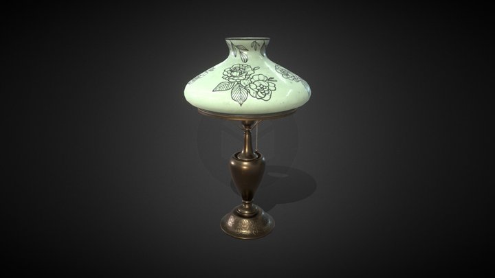 Vintage Table Lamp 3D Model