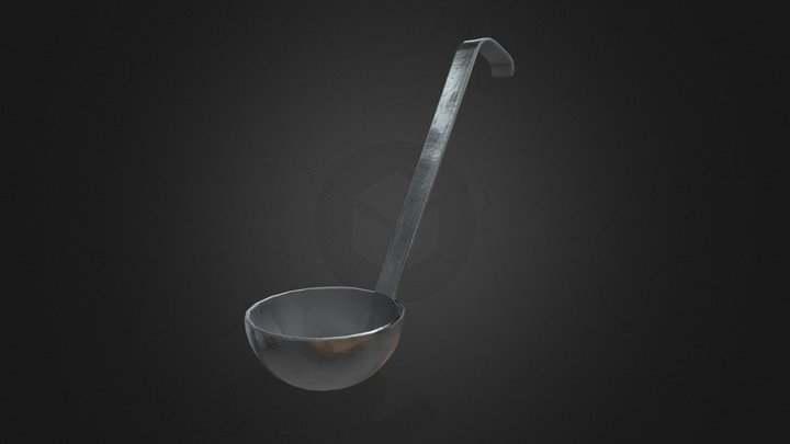 Lowpoly ladle 3D Model