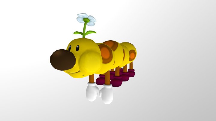 Wii - Mario Super Sluggers - Wiggler 3D Model
