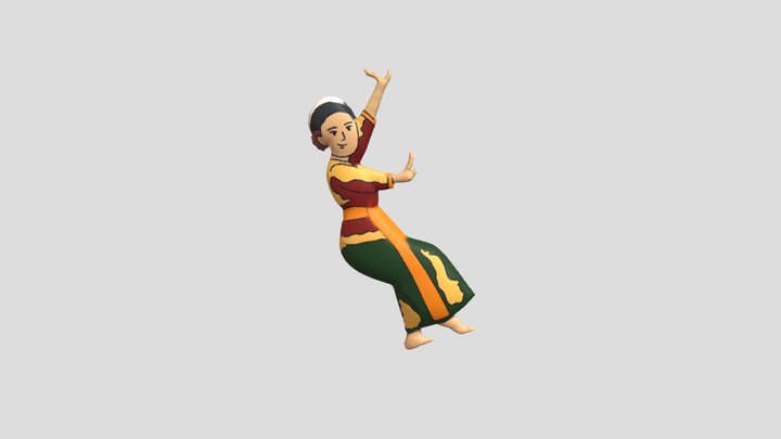 Tari Jaipong - Jawa Barat 3D Model