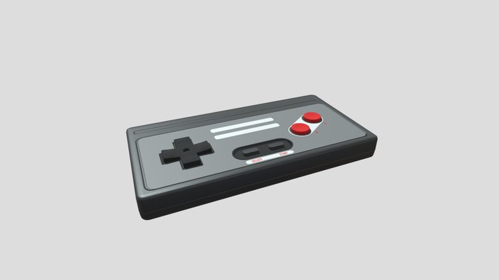 Old console gamepad 3D Model