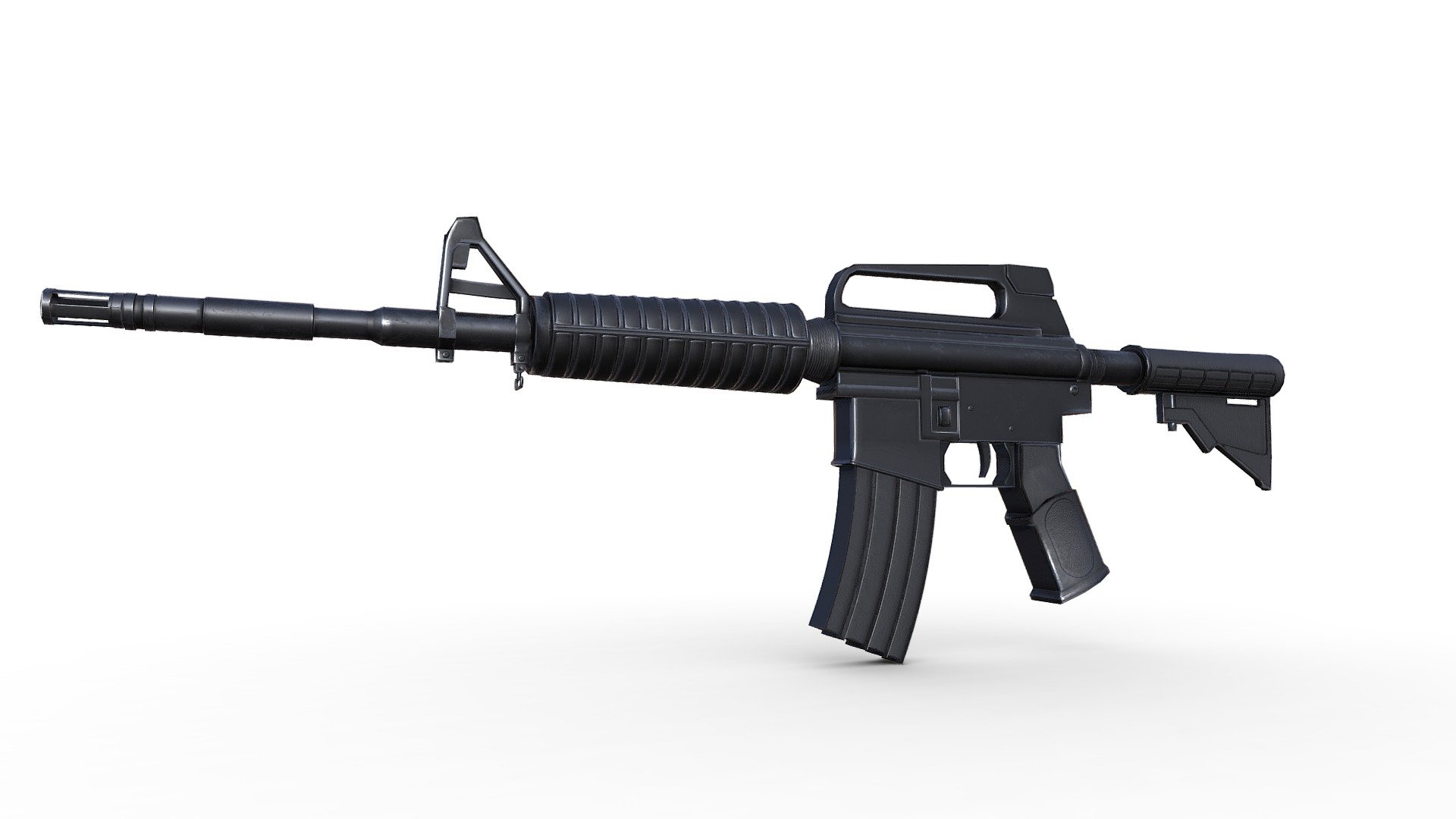 Assault Rifle 3d Model By Wojciechmiedziocha [c03fd43] Sketchfab