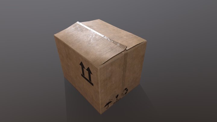 Cardboard box 3D Model