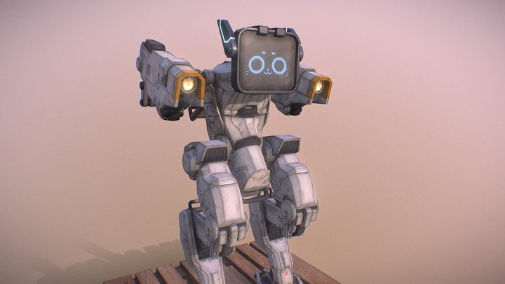 K3RFU5 Worker Bot 3D Model