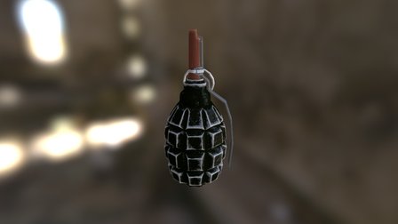F1 hand grenade 3D Model