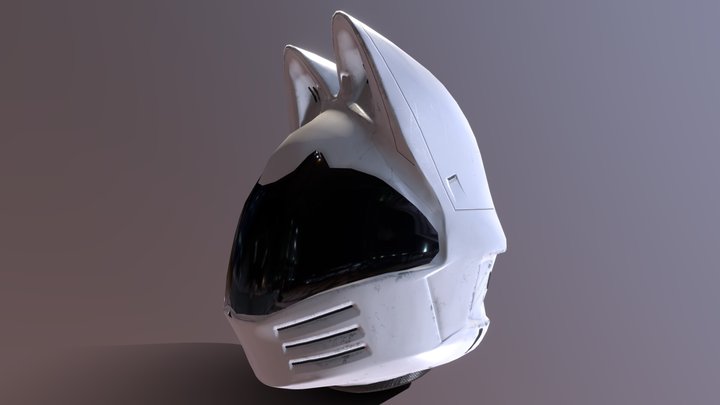 Unfortunate Spacemen Neko Helmet 3D Model