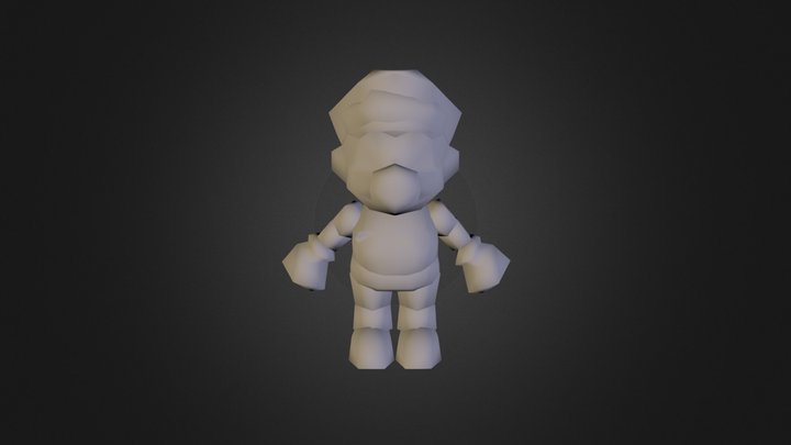 Classic Mario 3D Model
