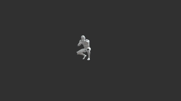 Aiming In A Crouch V2 3D Model