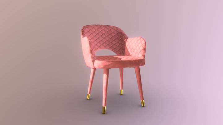 Martin Stitching dustycoral slkvlv Brass Leg 3D Model
