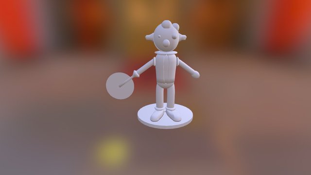 Killer Clown Bot 3D Model