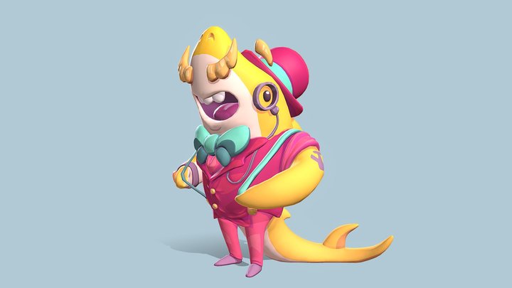 Franklin the Lemonshark 3D Model