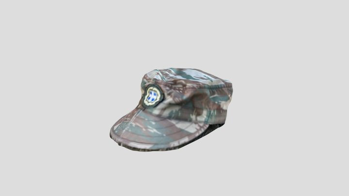 Greek army cap 3D Model