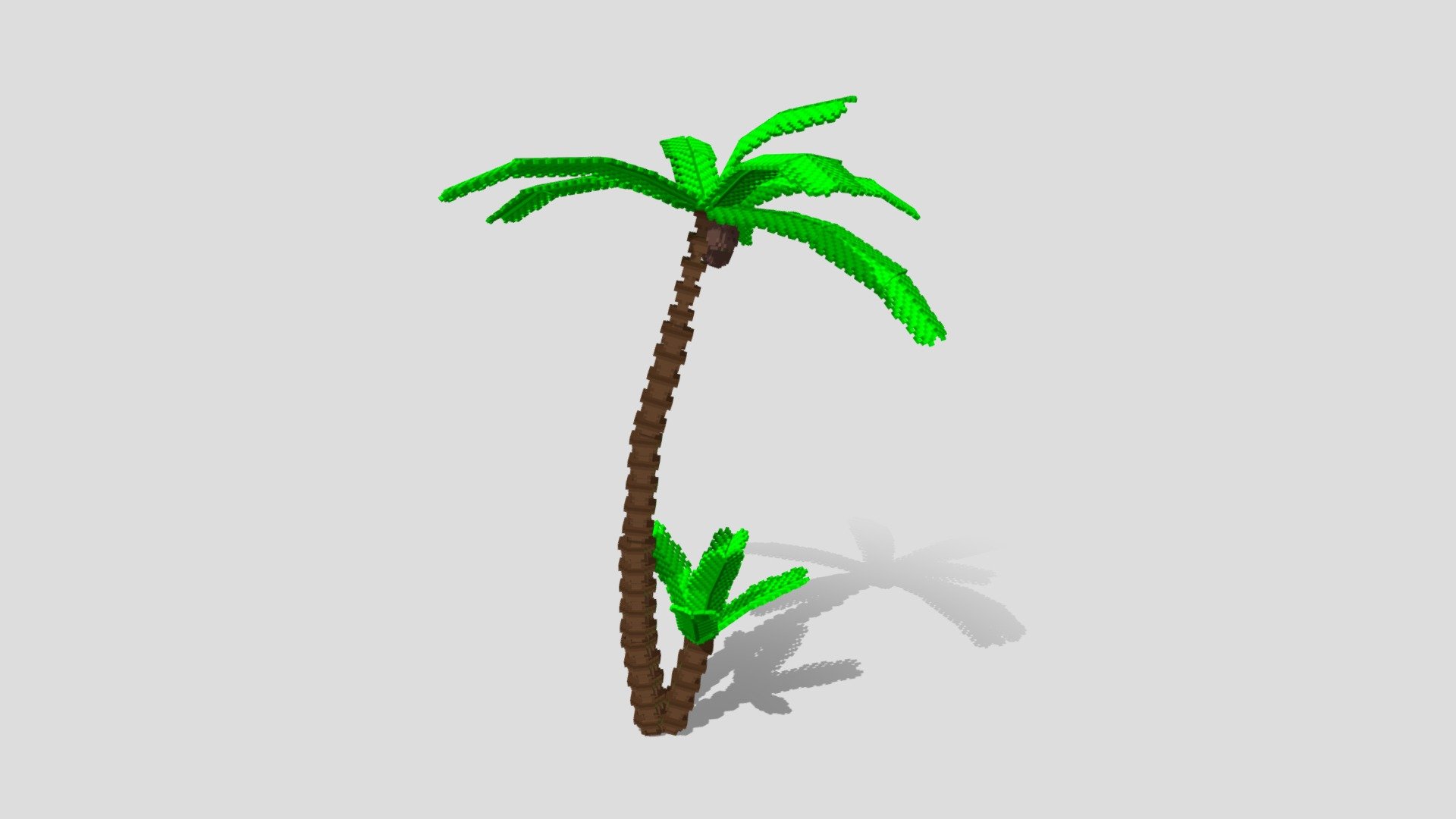 Voxel Coconut Tree 10.3 - 3d Lowpoly Game Asset - 3D model by MrMGames ...