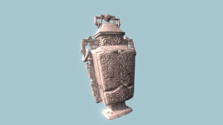 Funerary Urn (game ready asset) 3D Model