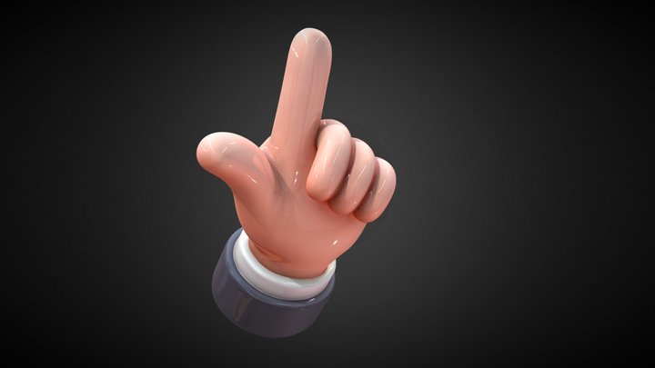 "OK" hand 3d model – Gratis 3D-model STL