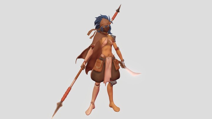 Bounty Huntress 3D Model
