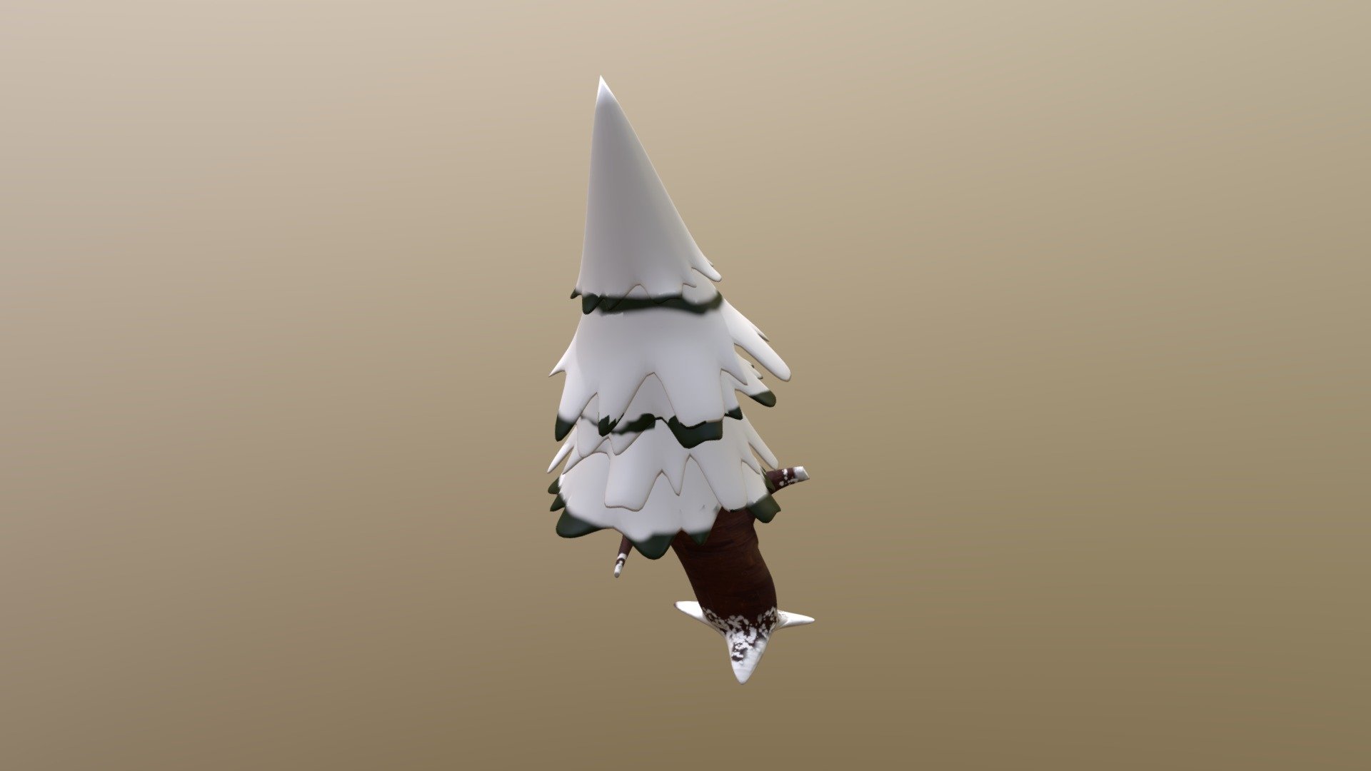 Snowy pine tree - 3D model by CallumNG [c04a2e9] - Sketchfab