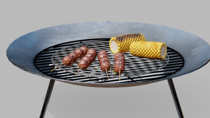 Barbecue - Sketchfab Weekly - 07 May 23 3D Model