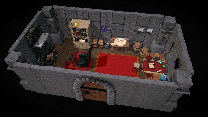Royal Castle: Commanders Office 3D Model