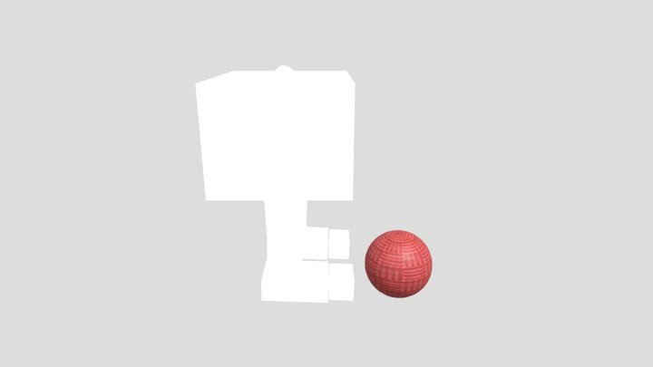 Animated Bipedial Robot 3D Model